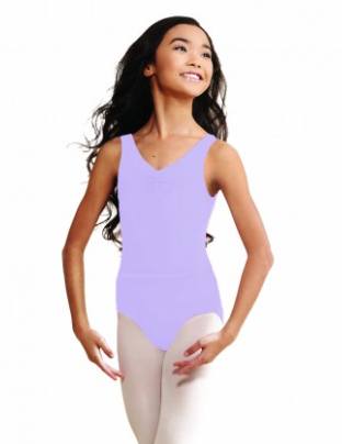 Leotard - TC0045C - Child's V-Neck Pinch Front Leotard With Belt