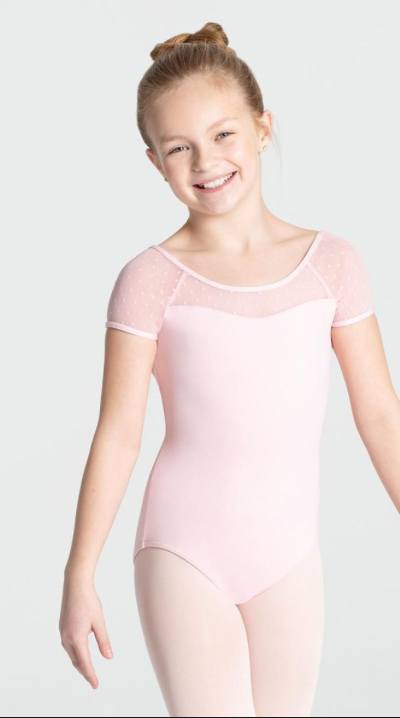 Leotard - 11326C - Swiss Dot Keyhole Back Leotard